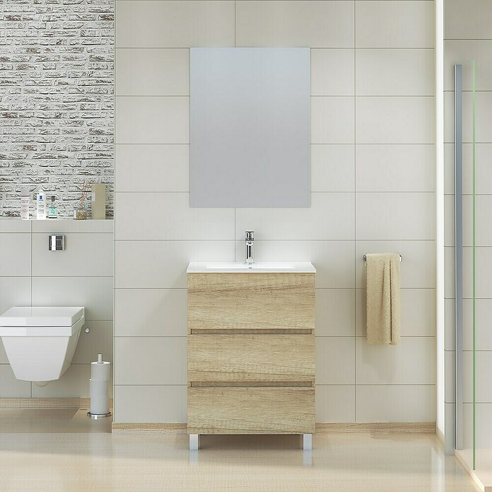 Artysan Mueble de lavabo Patri (L x An x Al: 46 x 60 x 85 cm, Nature) | BAUHAUS