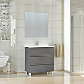 Mueble de lavabo Patri (46 x 80 x 85 cm, Gris ceniza)