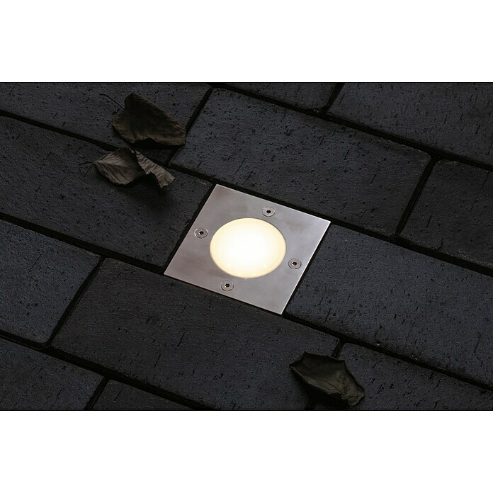 Paulmann Plug & Shine Vrtna LED spot svjetiljka (3,6 W, Topla bijela, IP65, Kvadratno)