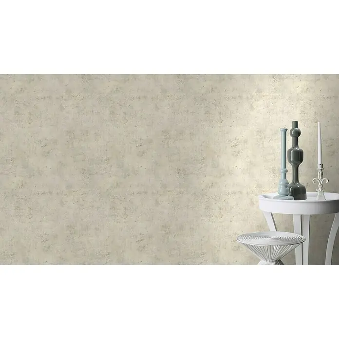 Rasch Vliestapete Beton - Creme, Betonoptik, 10,05 x 0,53 m - Beige Strukturtapete mit dezenten Mustern, die eine elegante und ruhige Atmosphäre in jeden Raum bringt.