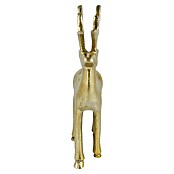 Dekofigur Hirsch Gold Groß (L x B x H: 12 x 5 x 21 cm, Gold, Aluminium) | BAUHAUS