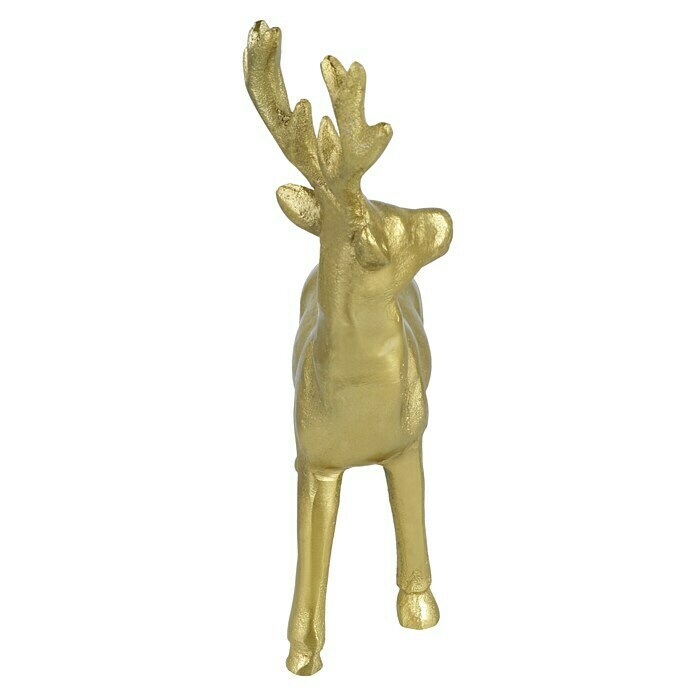 Dekofigur Hirsch Gold (L x B x H: 24 x 9 x 21 cm, Gold, Metall) | BAUHAUS