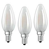 Osram Star LED-Leuchtmittel Classic B 40 (4 W, E14, Warmweiß, Matt, 3 Stk.)