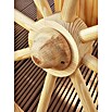 Promadino Dekoartikel Marktwagen mit Dach (L x B x H: 82 x 173 x 184 cm, Natur, Holz) | BAUHAUS