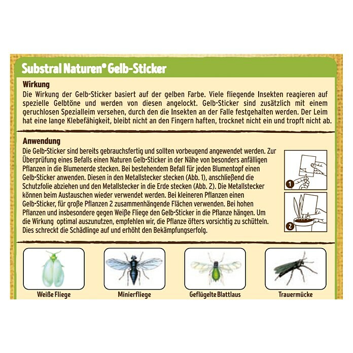 Naturen Gelbtafeln Bio15 Stk. Back View