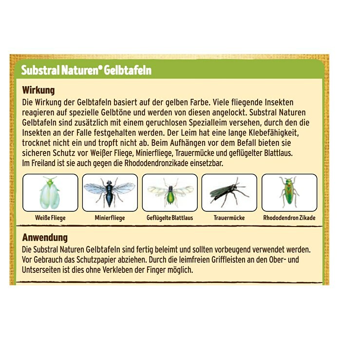 Celaflor Naturen Gelbtafeln7 Stk. Back View