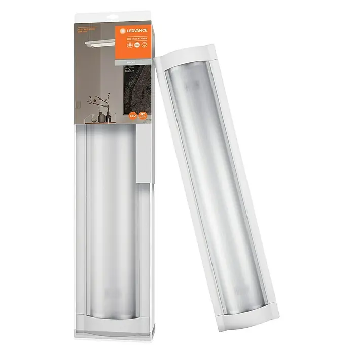 Ledvance LED-Deckenleuchte Office Line - 25 W, L x B x H: 59,5 x 13,4 x 4,6 cm, Weiß - LEDVANCE LED-Büroleuchte mit einem schlanken, modernen Design, ideal für Innenräume, mit energieeffizienter LED-Technologie.