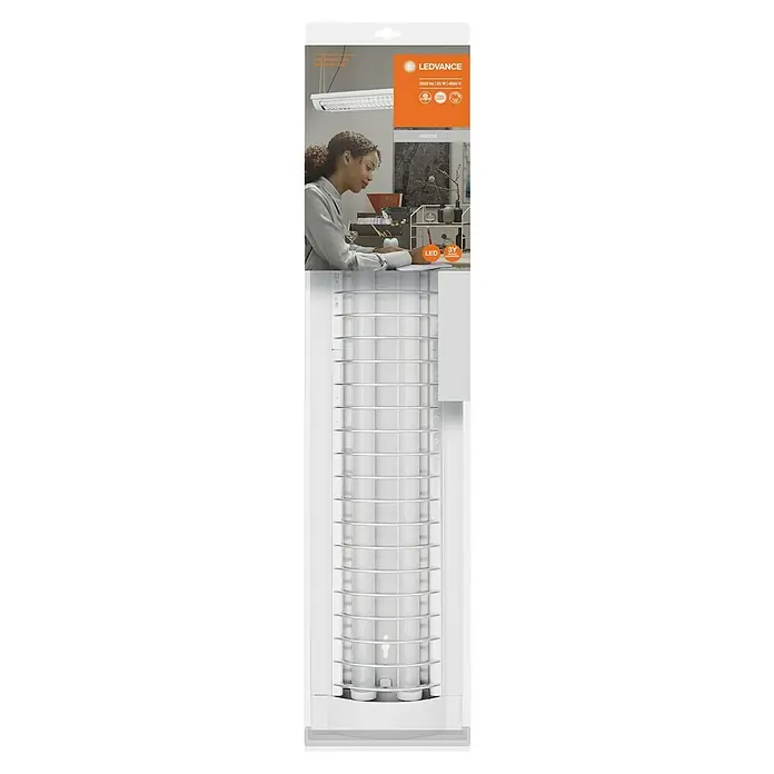Ledvance LED-Deckenleuchte Office Line - 25 W, L x B x H: 59,5 x 13,4 x 4,6 cm, Weiß, Kaltweiß - Bild einer LEDVANCE-Lampe.