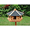 Promadino Vogelfutterhaus (Hellbraun, Ausstattung: Vogelhausständer)