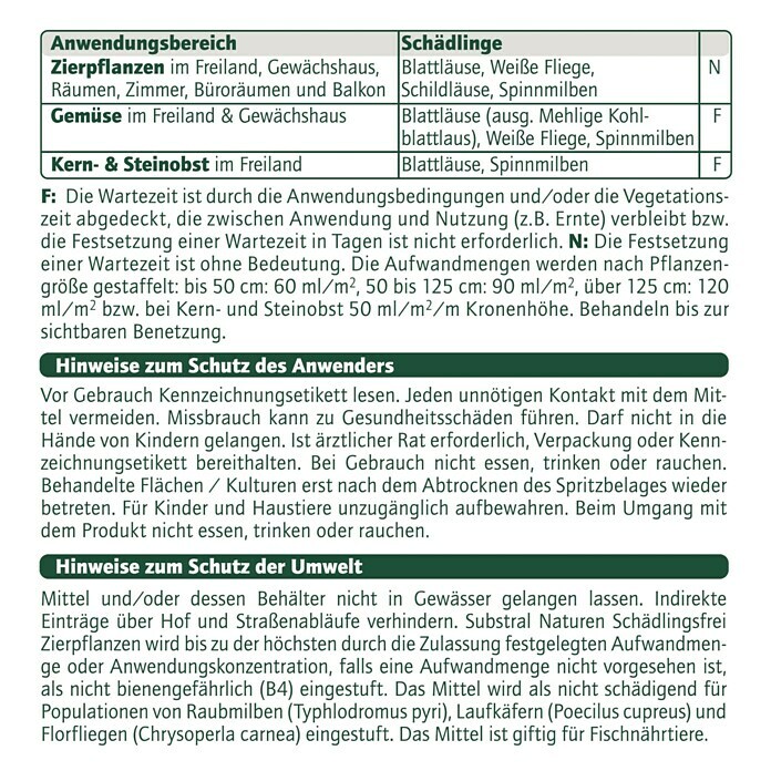 Substral Naturen Bio-Schädlingsfrei Zierpflanzen AF (750 ml) | BAUHAUS