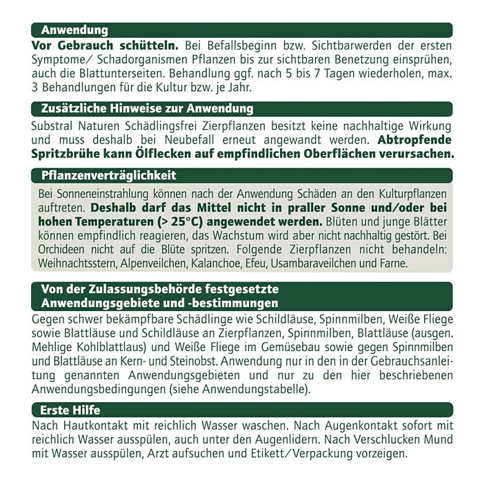 Substral Naturen Bio-Schädlingsfrei Zierpflanzen AF (750 ml) | BAUHAUS