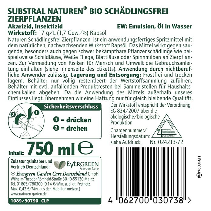 Substral Naturen Bio-Schädlingsfrei Zierpflanzen AF (750 ml) | BAUHAUS