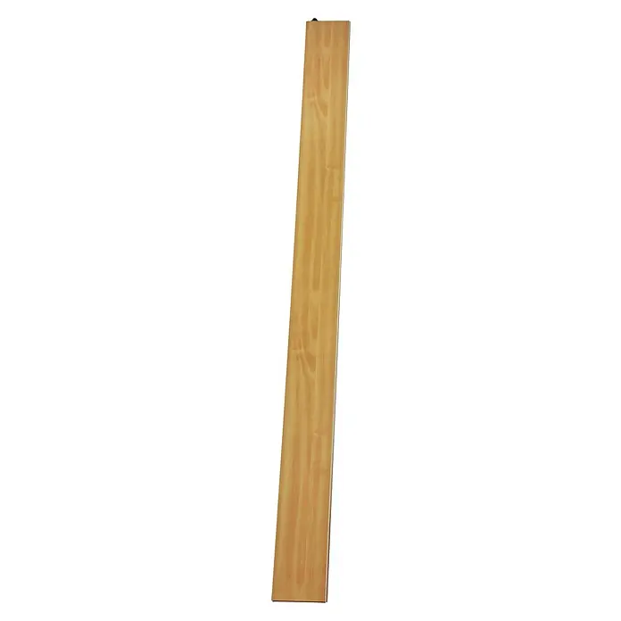 Grosfillex Zusatzlamelle Spacy - Altholzeffekt - Eine einzelne Holzdiele mit einer hellbraunen Oberfläche und sichtbarer Maserung. Ideal für Bodenbeläge oder Wandverkleidungen.