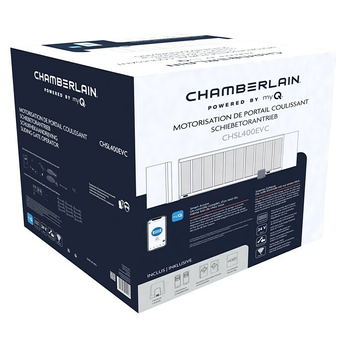 Chamberlain Schiebetorantrieb CHSL400EVCMax. Drehmoment: 12 Nm Diagonal View