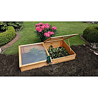 Promadino Frühbeet (140 x 70 x 28 cm, Braun, Holz)