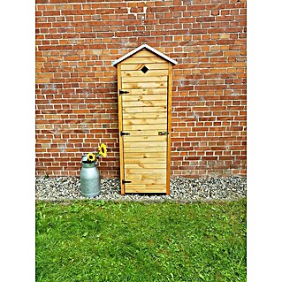 Promadino Gartenschrank Babylon (49,5 x 78 x 194,5 cm, Honigbraun)