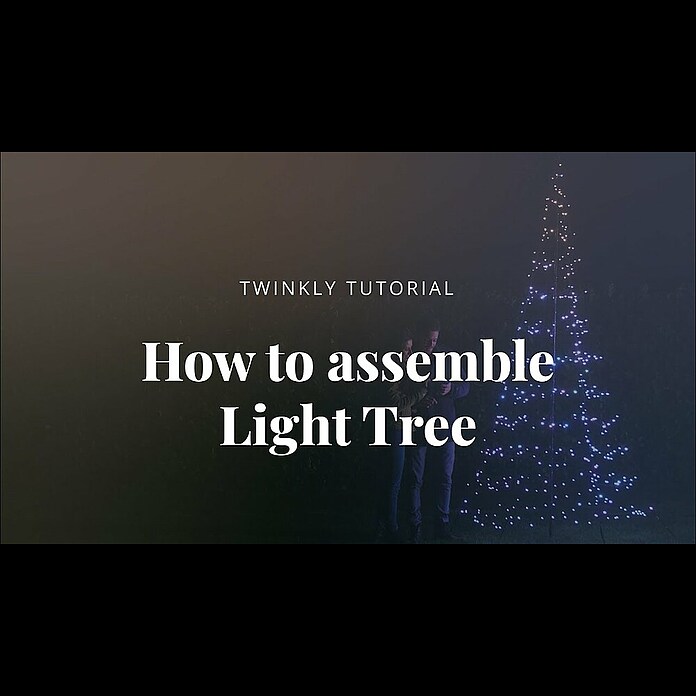 LED-Lichterbaum Twinkly Light Tree 2m RGB-AWW 300LED