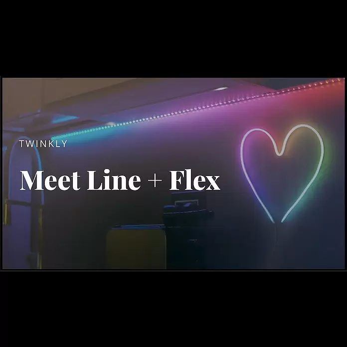 Twinkly LED-Lichtschlauch Flex - Länge: 2 m, Lichtfarbe: RGB, 15 W - Meet Line + Flex