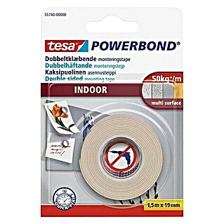 Tesa Montažni trak za notranja dela (Do x Š: 1,5 m x 19 mm)