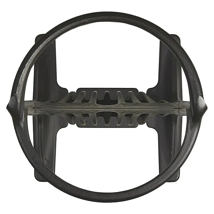 Kindling Cracker Holzspalter KingMax. Spaltgutdurchmesser: 22 cm - Nahaufnahme eines runden Holzhackers, der ein robustes Design für einfaches und sicheres Holzspalten zeigt. Ideal für Kaminholz.