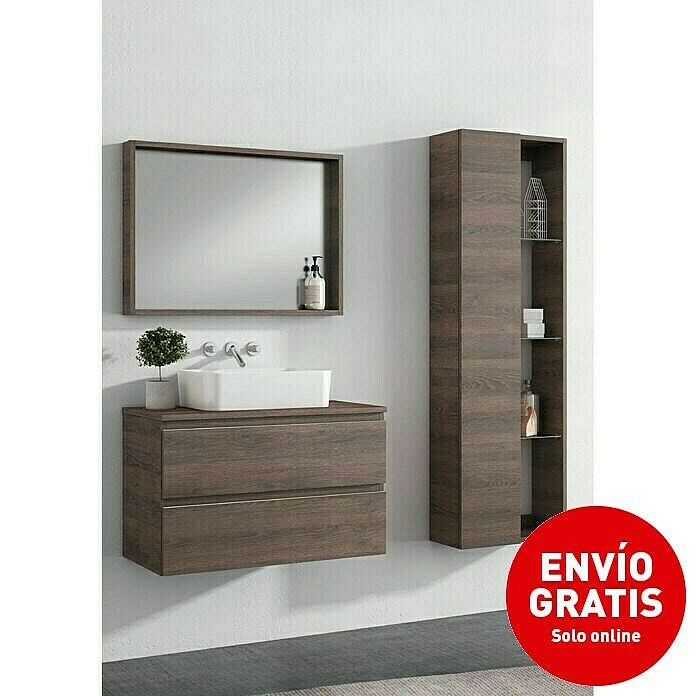 Armario colgante Zenia Tabaco (25 x 50 x 160 cm)
