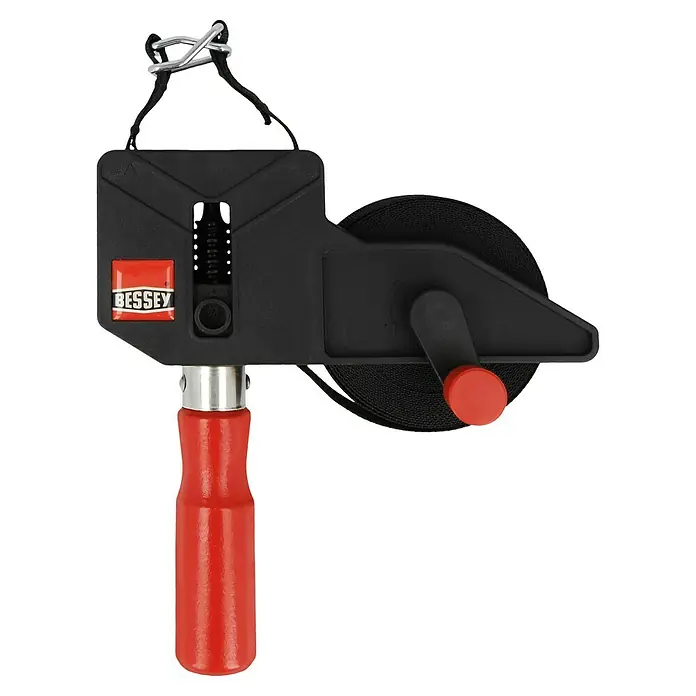 Bessey Bandspanner BAN 700 - Spannweite: 7 m - BESSEY Bandspanner mit rotem Griff.