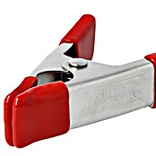 Alpha Tools Juego de abrazaderas para encolado (2 piezas, Anchura de sujeción: 30 mm, Recubierto de plástico)