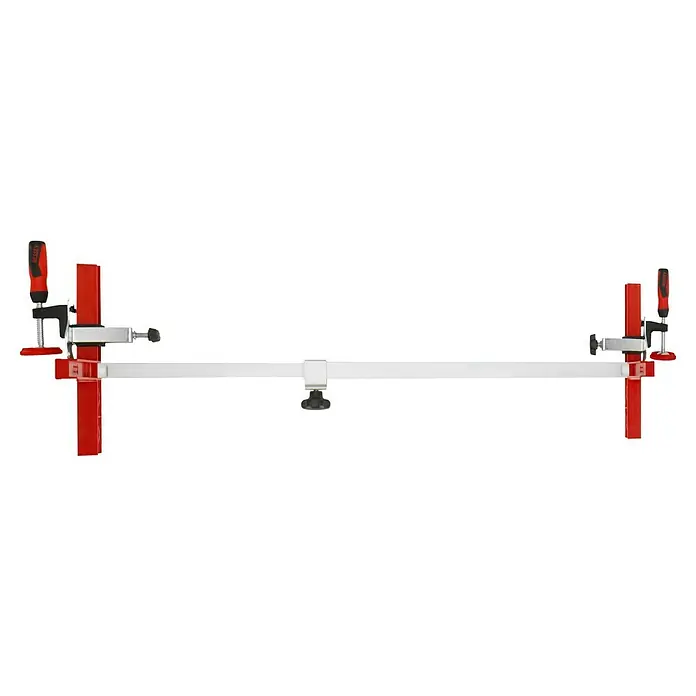 Bessey Türfuttermontagestrebe TU - Spannweite: 565 mm - 1.010 mm - Dargestellt ist eine Bessey Korpuszwinge, ein Werkzeug zum präzisen und stabilen Verleimen von Werkstücken, ideal für den Möbel- und Korpusbau.
