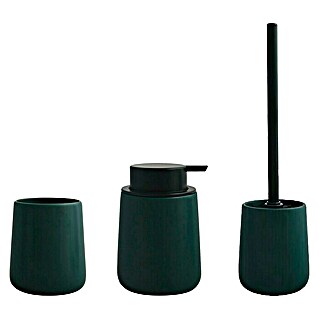 MSV Maonie Set de accesorios de baño (3 pzs., Verde oscuro)