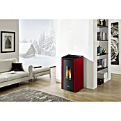 FreePoint Pelletofen Indigo (2 - 7 kW, Raumheizvermögen: 57,6 - 156 m³, Bordeaux)