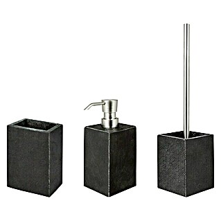 Bath Stage B-Black Set de accesorios de baño (3 pzs., Negro)