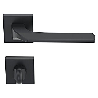 Diamond Doors Black Edition Zimmertürgarnitur Bellevue (Türstärke: 40 mm - 45 mm, Schlitzkopf/Olive SK/OL, Anthrazit)