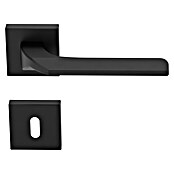 Diamond Doors Zimmertürgarnitur (Türstärke: 40 - 45 mm, Buntbart BB, Schwarz)