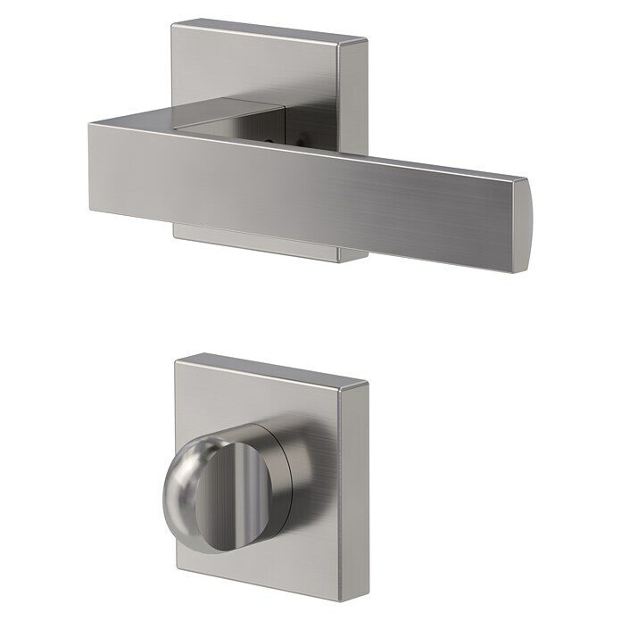 Diamond Doors WC-Türgarnitur (Türstärke: 40 - 45 mm, Schlitzkopf/Olive SK/OL, Samtgrau)