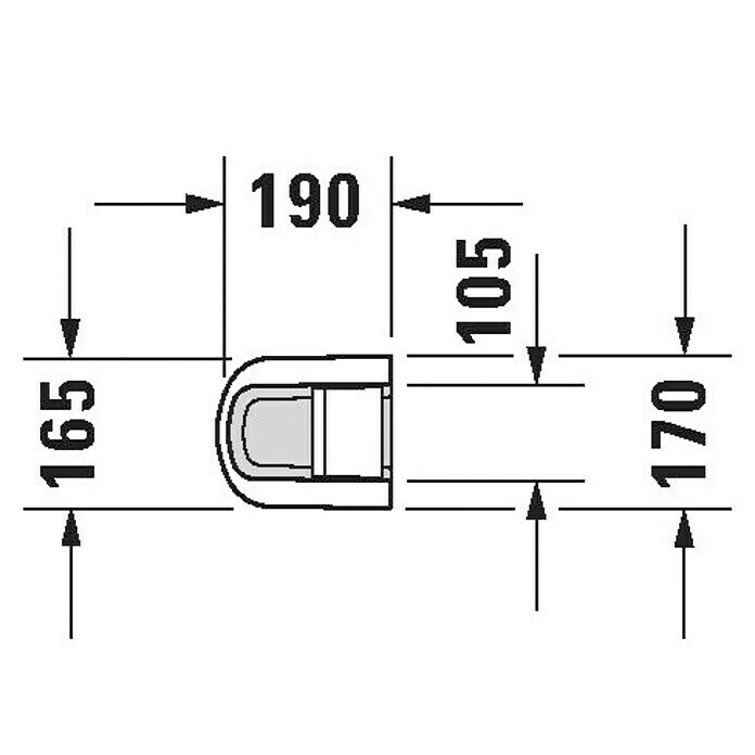 Duravit DuraStyle Waschtisch-StandsäuleOhne Beschichtung, Keramik, Weiß, Passend für: Duravit DuraStyle Waschtische Sketch