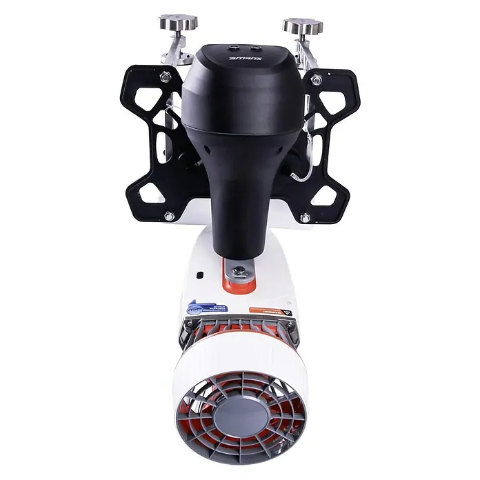 Sublue Halterung Tini SUP Paddleboard Set - Passend für: Sublue Tauchscooter Tini - Produktansicht des Sublue Wasserscooters mit Propeller, schwarzem Gehäuse und Griffen.