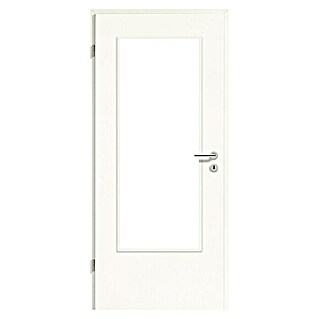 GetaDoor Laminit Zimmertür GL 222 LA (860 x 1.985 mm, DIN Anschlag: Links, Arctic Weiß, Mittellage: Röhrenspan)