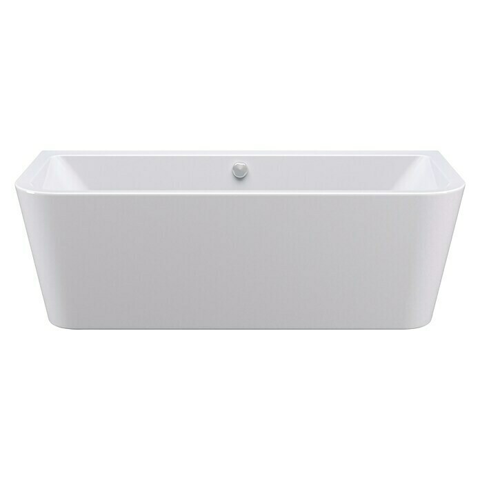 Camargue Freistehende Badewanne Buena Vista180 x 80 cm, Mittig, Sanitäracryl, Weiß Front View