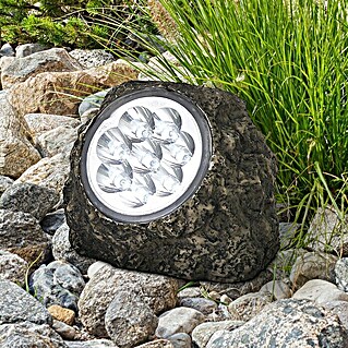 Globo Solarleuchte Stein (IP44, Kunststoff, Anzahl LED: 8 Stk., Lichtfarbe: Neutralweiß)