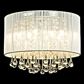 Globo Sierra Plafón LED redondo (8 x 3 W, Plateado metálico, Ø x Al: 40 x 29 cm)