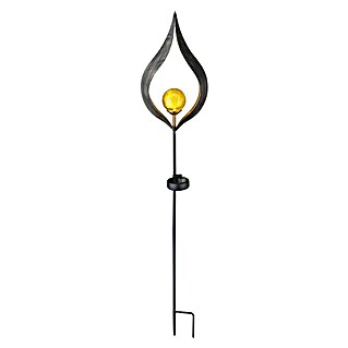 Globo Dekorativna solarna svjetiljka (0,02 W, D x Š x V: 17,5 x 6 x 90 cm, Siva, IP44)