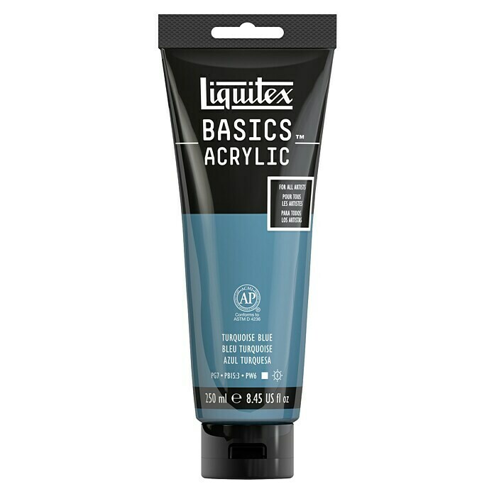 Liquitex Basics Acrylfarbe (Türkisblau, 250 ml, Tube)