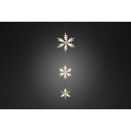 Konstsmide  LED-Lichtervorhang Schneeflocken