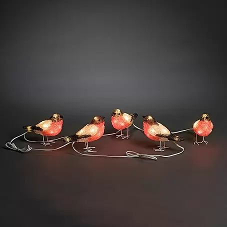 Konstsmide  LED-Lichterkette Rotkehlchen