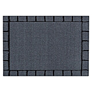 Astra Miabella Sauberlaufmatte Kästchenbordüre (Grau/Anthrazit, 50 x 70 cm, 100 % Polyamid)