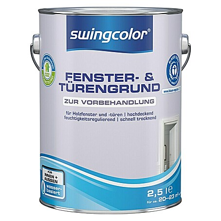 swingcolor Grundierung Fenster- & Türengrund (Weiß, 2,5 l)