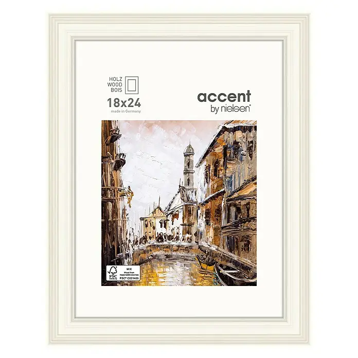 Nielsen Holzrahmen Antigo18 x 24 cm, Weiß