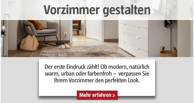 Vorzimmer gestalten