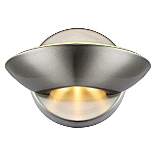 Globo Zidna LED svjetiljka Sammy (7,5 W, Mat nikal, Prozirno, Topla bijela)