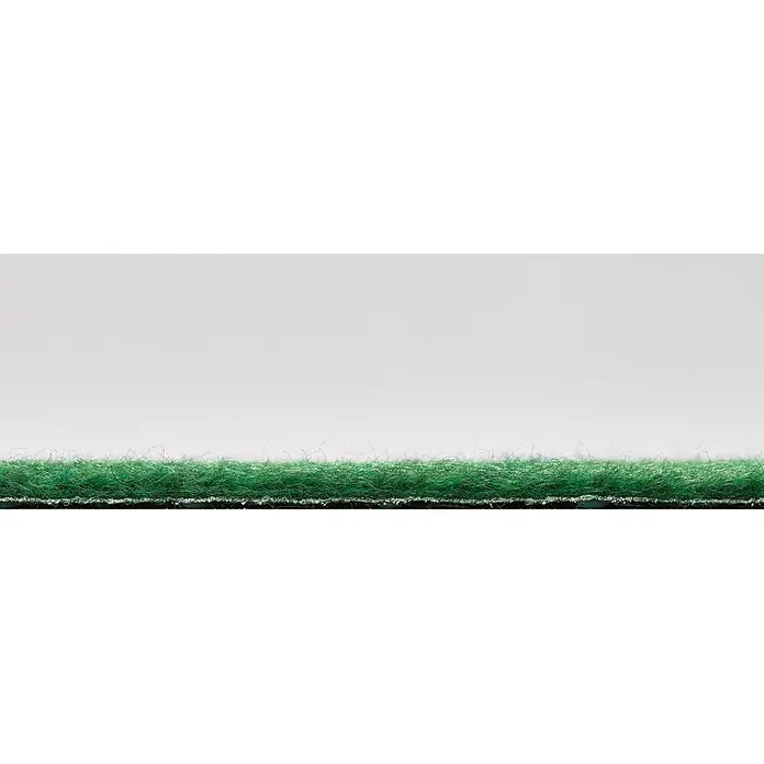 Rasenteppich - 300 x 133 cm, Grün - Nahaufnahme eines grünen Kunstrasens, ideal für den Außenbereich und zur Dekoration von Innenräumen, bietet eine natürliche Optik.